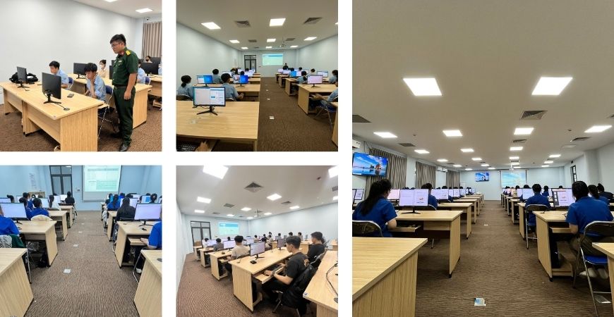 Thi sát hạch cấp chứng chỉ ứng dụng CNTT tại Trung tâm CNTT&NN - Trường Đại học Thông tin liên lạc