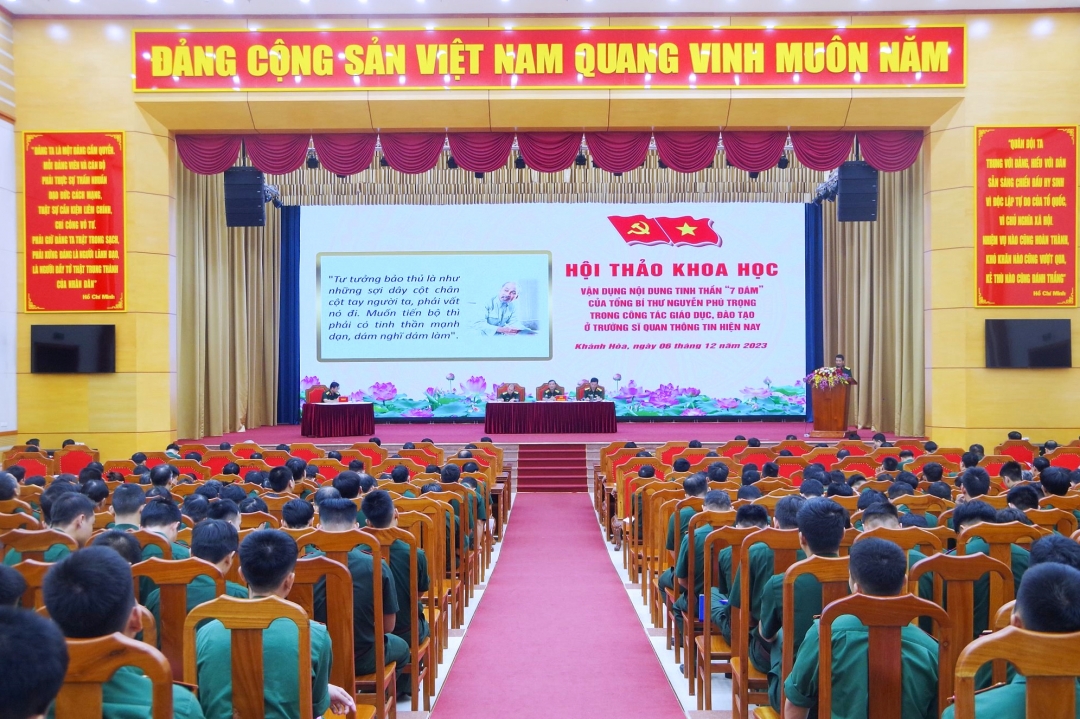 Trường Sĩ quan Thông tin: Tổ chức hội thảo khoa học về tinh thần “7 dám” của Tổng Bí thư Nguyễn Phú Trọng